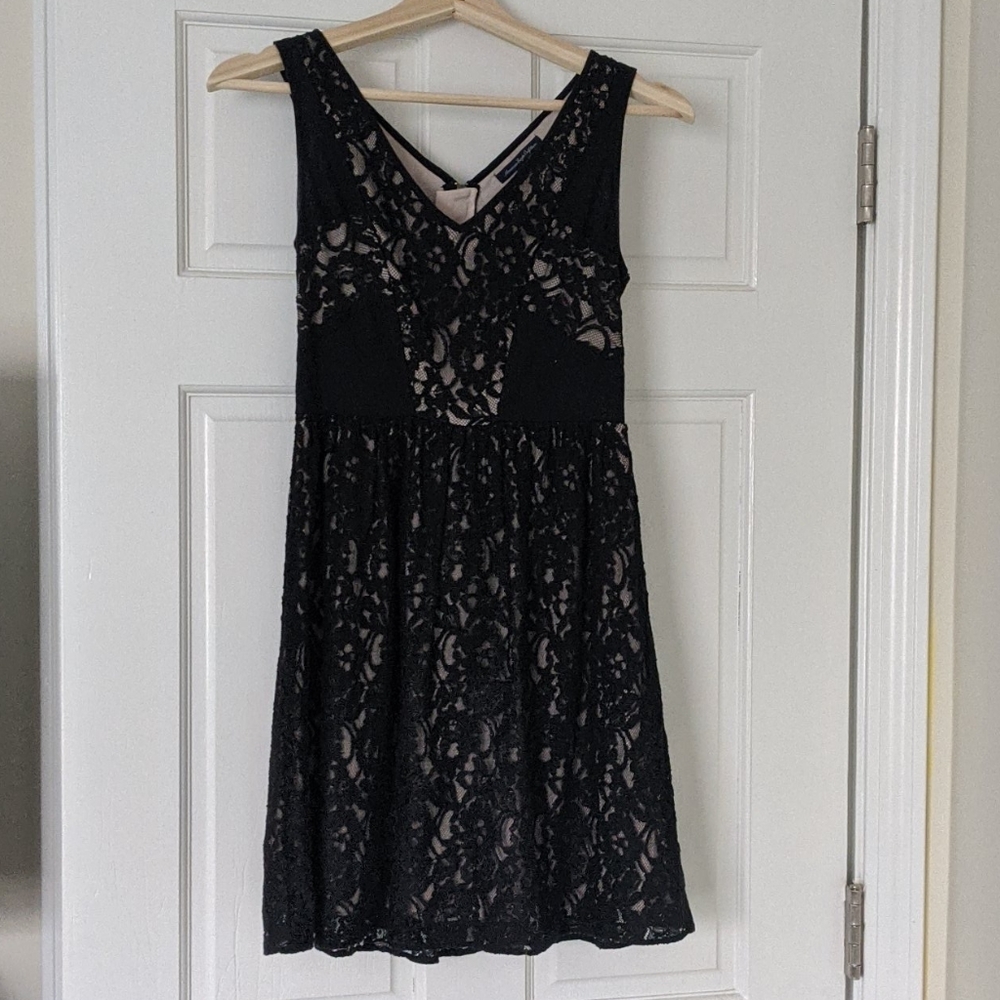 American Eagle black lace dress